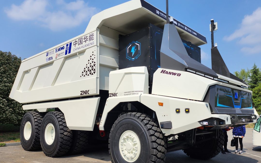 Autonomous electric mining dump truck